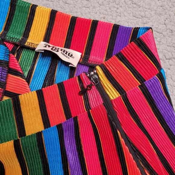 Show Me Your Mumu Pants Womens Small Campbell High Slit Rainbow Parade Colorful - Picture 4 of 9